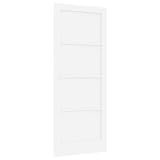 vidaXL Puerta Interior Blanco 83 x 202 cm Madera contrachapada, Puerta de Dormitorio, Rectangular de Pino, diseño rústico Moderno, Duradera para Mejorar tu hogar