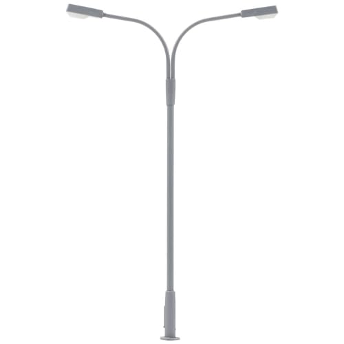 Réverbère en col de cygne Faller H0 pour illuminer les quais de gare miniatures