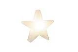 8 seasons design | Dekorative Leuchte Stern Shining Star Mini (E27, Ø 40 cm,2.35 m kabel für außen & innen Garten, Balkon, Wohn- & Esszimmer, Kinderzimmer) weiß