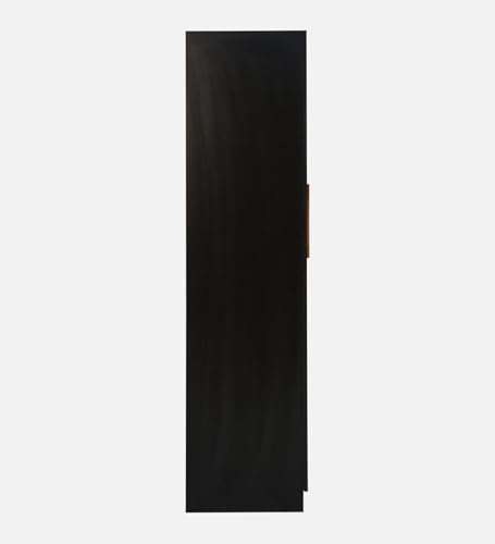 Image of Mintwud Pepperfry Engineered Wood Wardrobe with 2 Doors Storage, 1 Mirror and 1 Hanging Rod | Wooden Almirah Cupboard for Clothes Storage Organizer for Living Room Home Furniture (Wenge Finish)