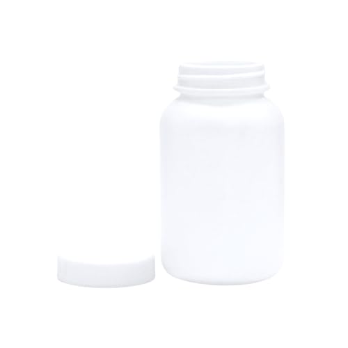 Image of PATCO - 100ml White HDPE Empty Bottle For Capsules & Tablets - For Ayurvedic Powder Storage Bottle /Air Tight (Pack of 100)