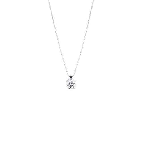 GV GIOIELLI DI VALENZA Collana punto luce in oro bianco 18k con...