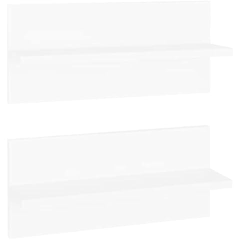 vidaXL Estantes de Pared Repisa Flotante Balda Blanco Cover