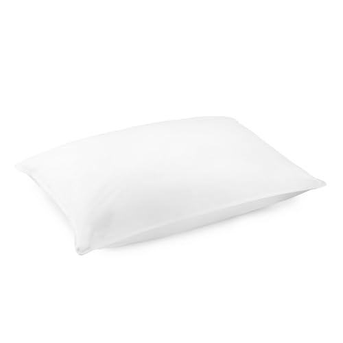 DOWNLITE EnviroLoft Hotel Pillow – King Size 20” x 36”, Down Alternative Firm Pillow for Side Sleepers – Hypoallergenic & Luxurious 230 TC Cotton Fabric – Machine Washable/Dryable