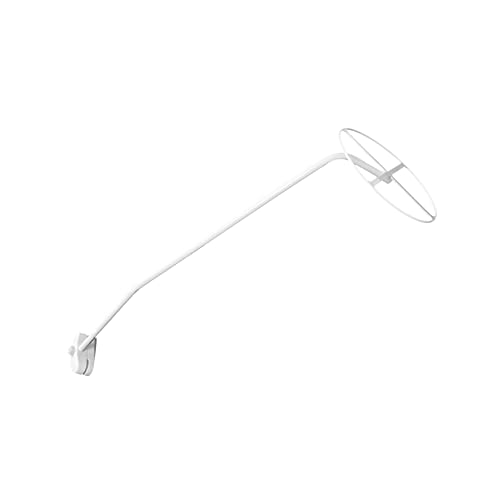 CLISPEED 1 Set staffa per zanzariera supporto regolabile per zanzariera netto letto comodino Traspirante culla rotolo lettino anello di sostegno della rete porta rete Tubo d'acciaio bianca
