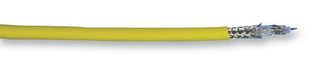 BELDEN 9222 004100 Cable, TRIAXIAL, RG-58A/U, 50 OHM, 100FT, Yellow