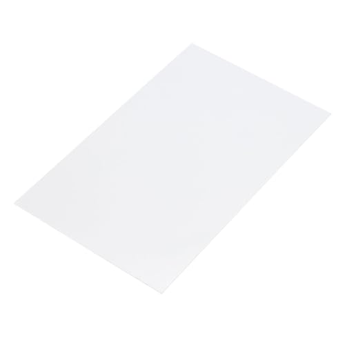 Image of MECCANIXITY White ABS Plastic Sheet 10 x 8 x 0.04 Inch for Building Model, DIY Crafts, Panel, Pack of 1 Pcs
