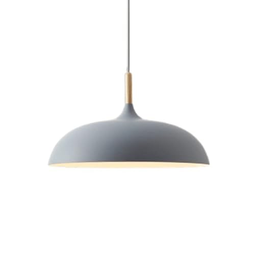Abat-jour de 45cm bleu foncé avec suspension réglable et base rétro E27