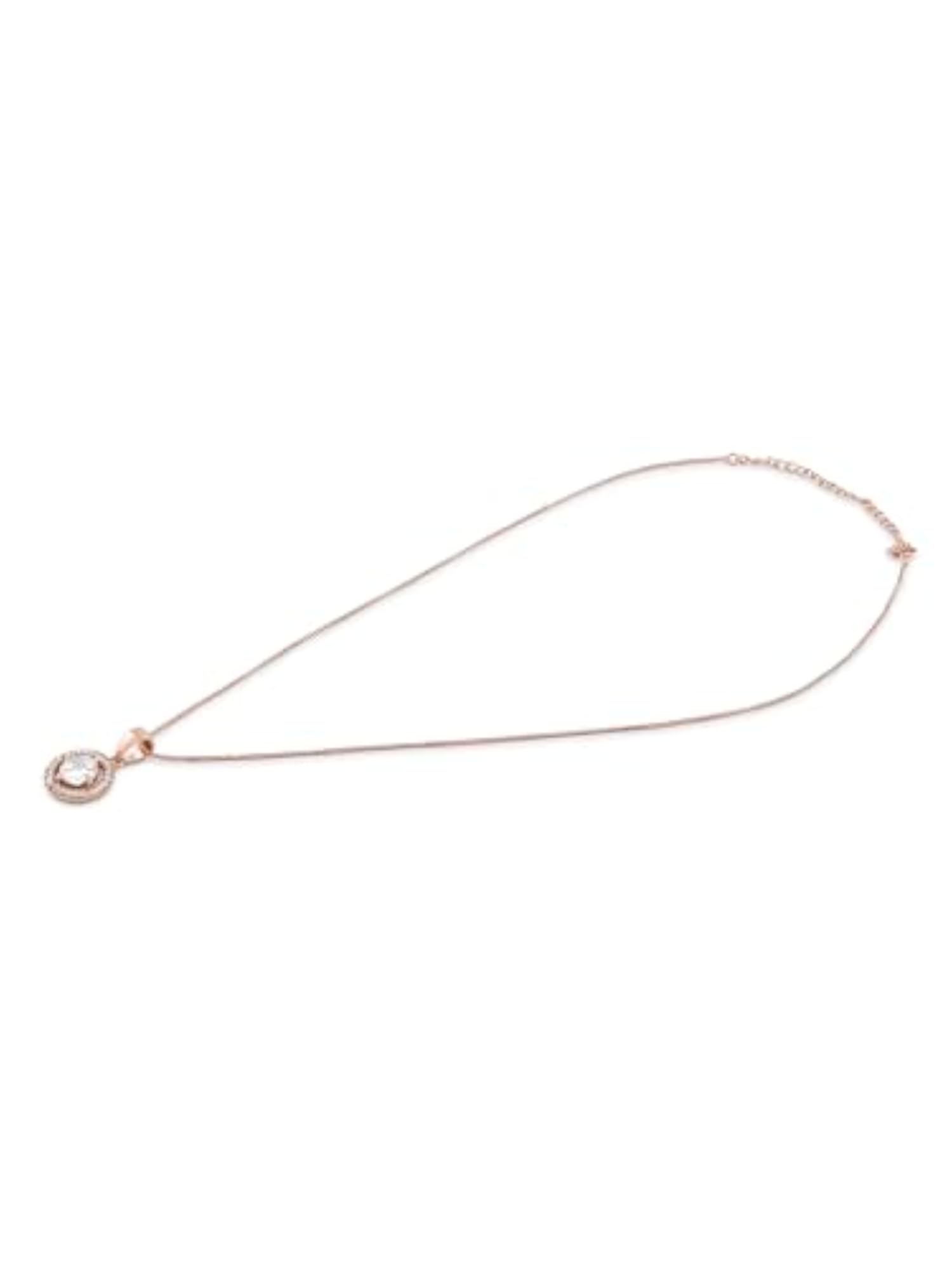 CZ Embellished Pendant & Chain - Women