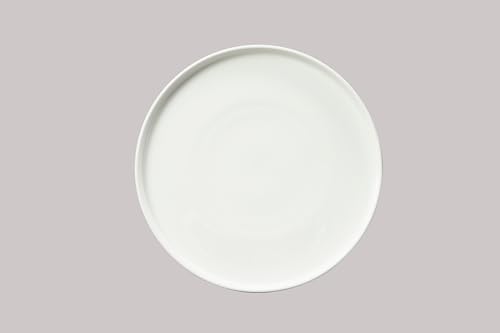 HomeVss, Bone China Cone Shape, Elegance White Pate 10.5