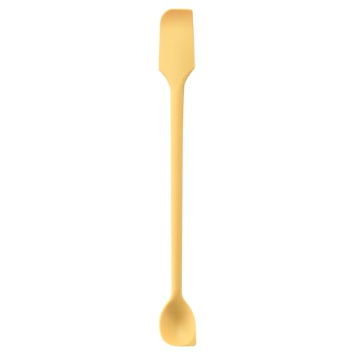 Jar Scraper - Double-Headed Spatula Spoon, Flexible Rubber Jar Scraper | Kitchen Gadgets Non Stick for Cake Bread Cream Condiment, Heat Resistant, Silicone, Jar Busters Jam Jar Base