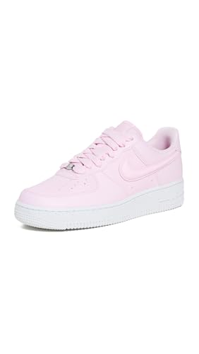 Nike Women's Air Force 1 Sneakers, Pink Foam/White/Hot Lava, 8 Medium US