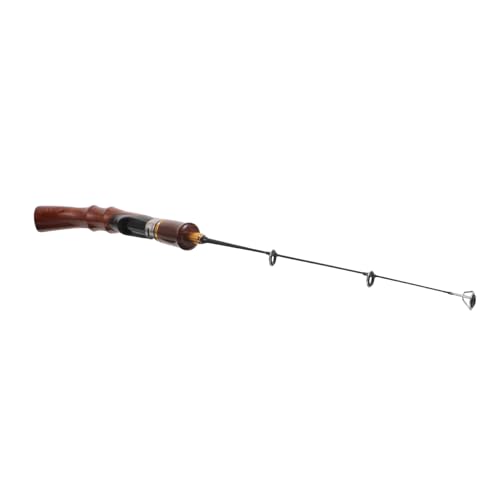 MUELODSIC Caña de Pescar para Hielo Pequeña de 30 Cm, Portátil y Ligera, con Mango Ergonómico, Equipo de Pesca para Invierno en Climas Fríos, Adecuado para Truchas y Percas en Agua Dulce