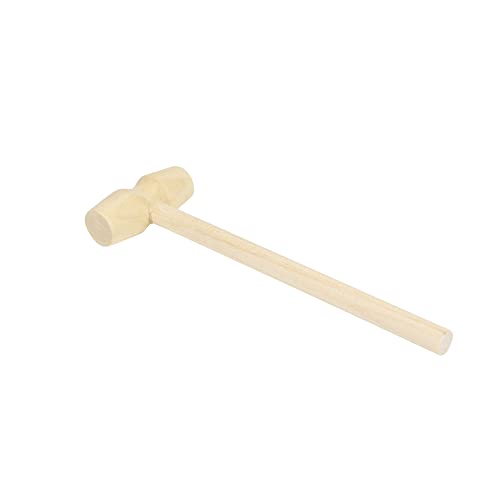 O'Creme Mini Wooden Mallet, Chocolate-Heart-Breaking Hammer to Open Chocolate Bombs or Hearts and Get the Treats Inside (1 Piece)