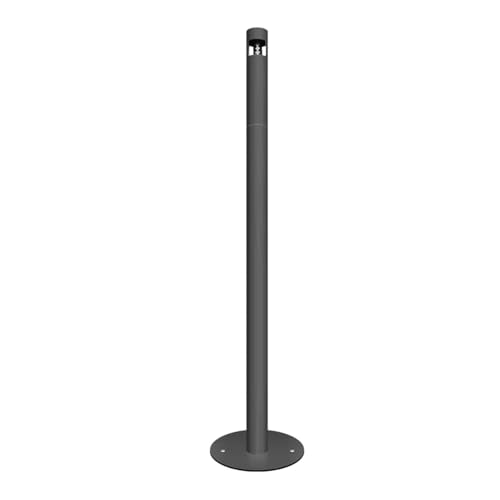 GUODDM Cenicero De Pie con Tapa, Poste Vertical para Colillas De Cigarrillos De Acero Inoxidable A Prueba De Viento, Cenicero Independiente, Cenicero De Cigarrillos De Acero Inoxidable(Black)