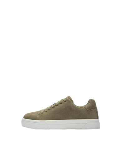 SELECTED MEN Herren Slhdavid Chunky Suede Sneaker 2.0 Noos, Deep Lichen Green, 41 EU
