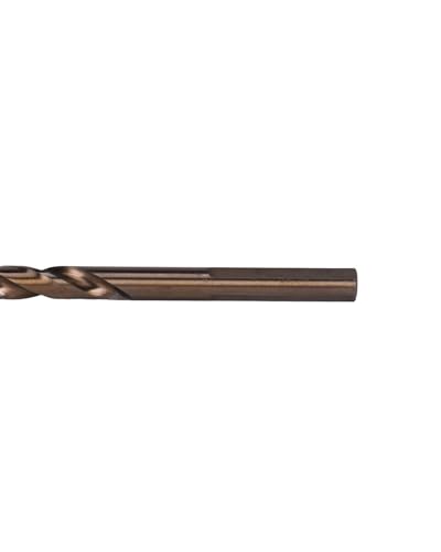 Image of Century Drill & Tool 26812 Cobalt Drill Bit, 3 /16 inch, Pro Pack of 6 | Straight shank, 3-1 /2 inch overall length, 135 point, cuts stainless steel, hard metals & metal