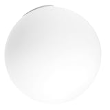 HONMEET Pantalla de Lámpara de Globo de Cristal Blanca de 120 MM de Diámetro Cubierta de Repuesto para Lámpara Colgante Pared de Exterior Tipo Globo Vidrio Opalino Resistente