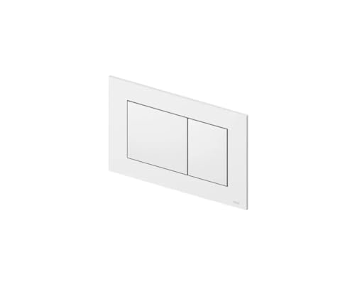 Tece Now - Pulsador para inodoro (color blanco, tecnología de doble descarga, se acciona desde arriba y delante), 9240400