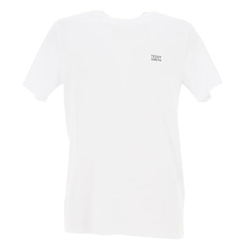 Teddy Smith Homme The Tee 1 MC T-Shirt, Blanc, XXL EU