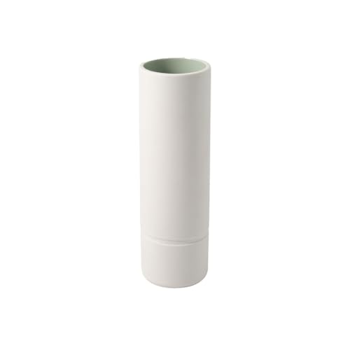 Villeroy & Boch 10-4275-5172 It’S My Home Leaf Jarrón L, Elegante Florero Para Arreglos Artísticos, Porcelana Premium, Verde/Blanco (Mineral)