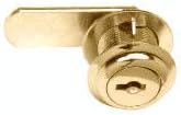 CRL Gold Plated Finish Cam Lock - Keyed Alike