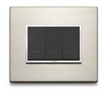  Vimar Serie Eikon Evo – Placca 4 Moduli Alluminio Serie Eikon Bronzo