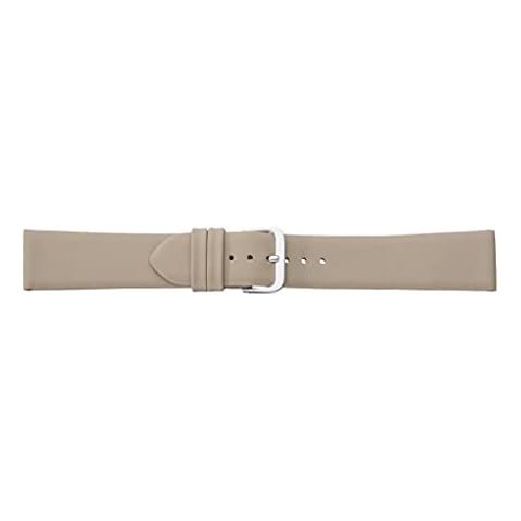 Eichmüller Correa de reloj sin costuras de piel de napa en beige de 16 mm Cover