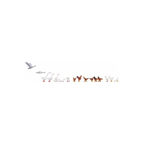 Noch 15772 Chickens & Geese 17/ H0 Scale Figures Cover
