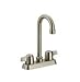 Matco-Norca CL-320SS 4" SS Bar Faucet, Metal Lever Handle, Gooseneck Spout Ceramic Cartridge