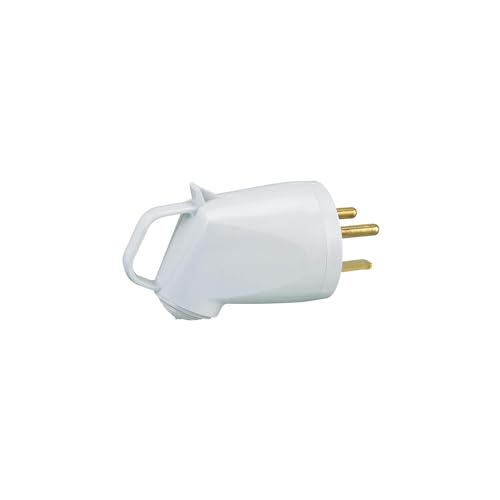 Fiche mâle Legrand 2P+T 32A 380V compacte à sortie coudée terre plate