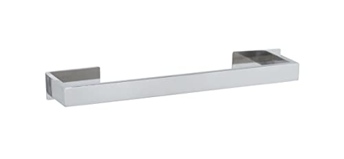 Turbo-Loc® UNO Genova Shine Bath Towel Rail 40 cm Stainless Steel Towel Rail for Bath Towels or Towels Attachment without Drilling Rustproof 41 x 4.4 x 7.6 cm Glossy