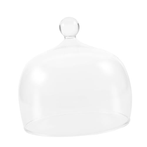 Alipis 1pc Food Glass Cover Reusable Food Covers for Western Dish Kitchen Supplies Dome