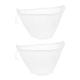Lurrose 2 Stück Wiederverwendbarer Nylon mesh siebbeutel Feinmaschiger Küchenfiltersack zum...