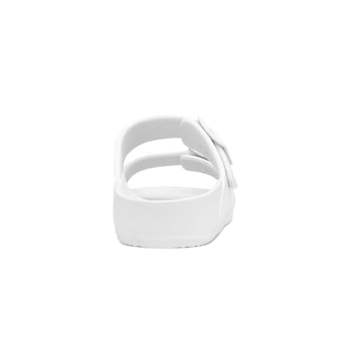 shoezone - Shelly Womens White Double Buckle Sandal - Image 6