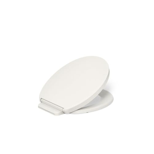 KOHLER K-26802-96 Impro ReadyLatch Quiet Close Round Toilet Seat, Soft