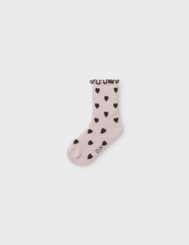 NAME IT Mädchen Nmfnetti 5P Sock, Peppercorn, 25-27 (5er Pack)