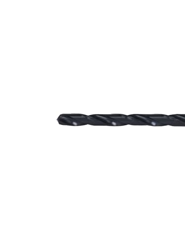 Image of Century Drill & Tool 24112 Pro Grade Black Oxide Drill Bit, 3 /16 inch, Pro | Straight shank, 3-1 /2 inch overall length, 135 point, cuts steel, wood & plastic, 135 split point