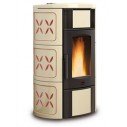  Termostufa A Pellet \'Iside Idro\' Termo.Rivestimento In Maiolica.Ventilazione Frontale Con Possibilità Di Esclusione.Cassetto Cenere.Vetro Ceramico Resistente A 750°.Pompa Di Circolazione E Vaso Espansione Di Serie.Scambiatore Di Calore Con Sistema Di Puli