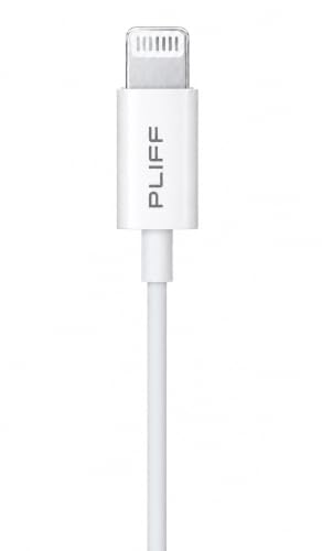 Image of Pliff Wired Earphones with Lightning Connector, White | Hi-Fi Sound, Lightweight and Comfortable Wear, In-Line Microphone, Compatible with 14 /13 /12 /11 /XR /XS /X /8 /7 /Pro Max