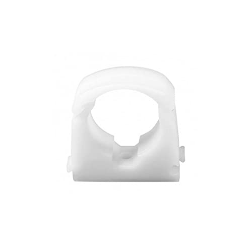 Talon Wrap Over Hinged White Pipe Cable Clip 28 mm Multiple Quantities (20)
