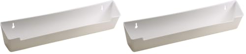 Image of Sink Front Tip-Out Tray (14 inch-3 /4 Tray Only, White) (Pack of 2)