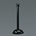 Bradylink(R) Solid Color Warning Posts - Large (Black; Polyethylene Base and Top, Polystyrene Post) [PRICE is per EACH]