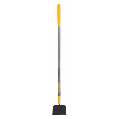 True Temper 2683200 7 in. Forged Sidewalk and Ice Scraper with 48 in. Hardwood Handle with Cushion Grip, 7-Inch, Black/Gray