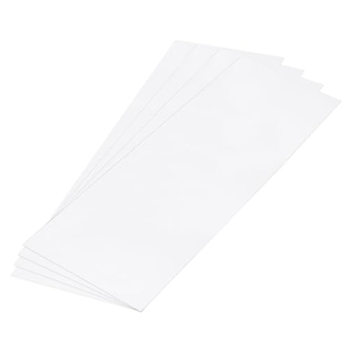 Image of MECCANIXITY ABS Plastic Sheet 36 Inch x 12 Inch x 0.06 Inch ABS Styrene Sheets for Building Model DIY Crafts Panel White 4 Pcs