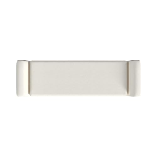 Image of HomePop 60 inch Modern Storage Bench with Wood Legs - Cream Woven