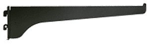 Équerre crémaillère KV 180EB12 CRL acier noir 12 pouces pour support étagère murale modulable