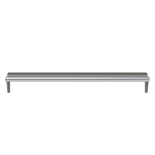 Image of AmGood 8 in. x 48 in. Stainless Steel Wall Shelf | NSF | Metal Shelving | Garage, Laundry, Storage, Utility Room | Restaurant, Commercial Kitchen