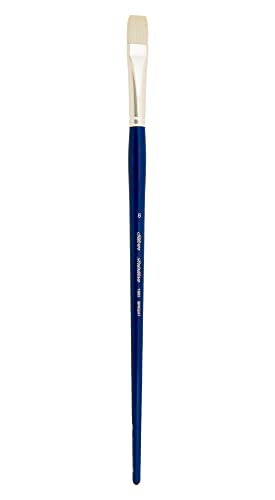 Silver Brush Limited Bristlon Bright Oil and Acrylic Paintbrush, Size 8