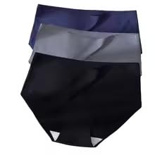 Women's Seamless Hipster Ice Silk Panty,No Show Line Hipster,Invisible Panty, Strechable Briefs (Sizes S to 3XL) Multicolor-image-49